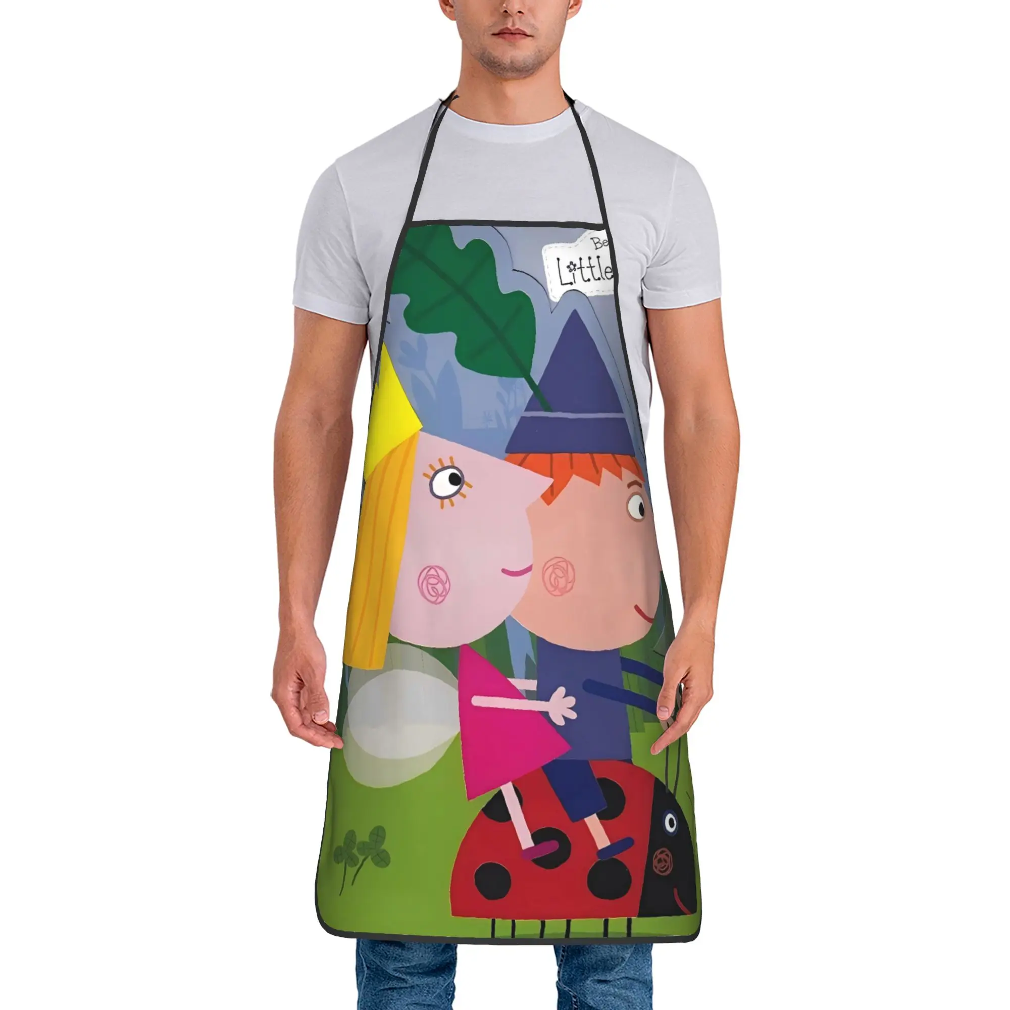 

B-Ben And H-Holly Dreamy World Apron Restraunt Barber Kitchen Accessories Cute Cleaning Aprons without Pocket