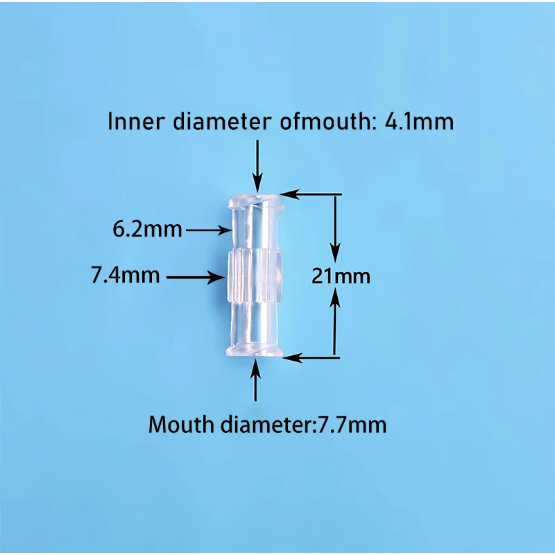 attoo accessories syringe Luer lock universal 50-500 pieces transparent Luer syringe connector female to female durable sterile