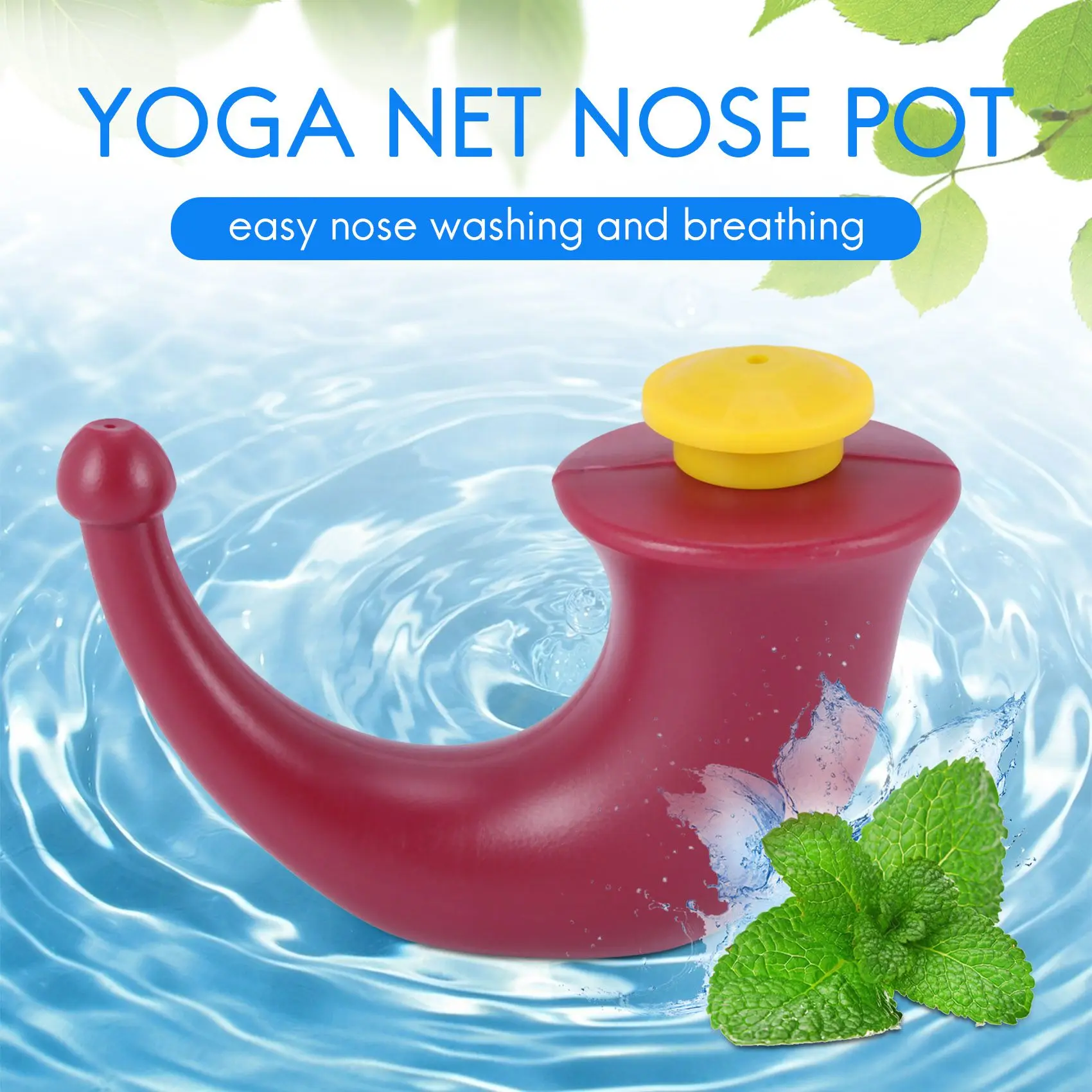 Yoga Nasal Neti Pot Rinsing Nose Wash System Sinus Irrigation Sinuses 200mL