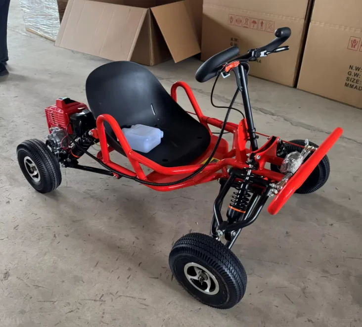 

90cc 2-Stroke Gas-Powered 180kg-Load Capacity Go-Kart For Children And Adults Outdoor Racing Kart 4/6-inch Tires Off-Road Kart