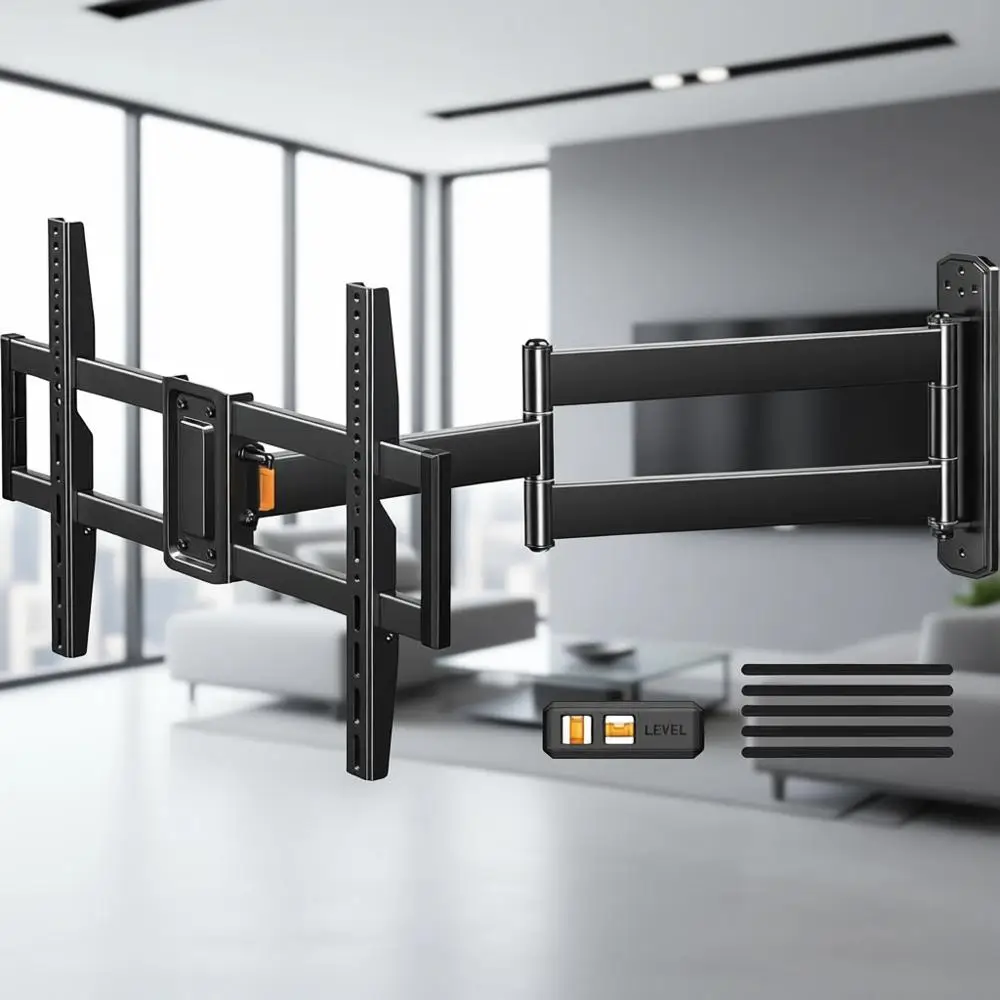 

Full Motion TV Wall Mount Bracket for 32-75 Inch TVs with 32.37 Extension and Swivel Arm, Supports up to 100 lbs, VESA 600x400mm