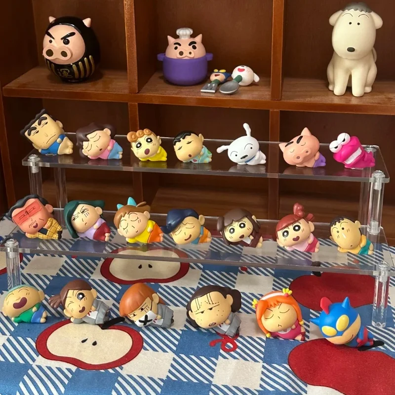 

Crayon Shin-Chan Minime Lie Flat Freely Series слепая коробка игрушки Kawaii аниме фигурка-сюрприз Mystery Box куклы подарок