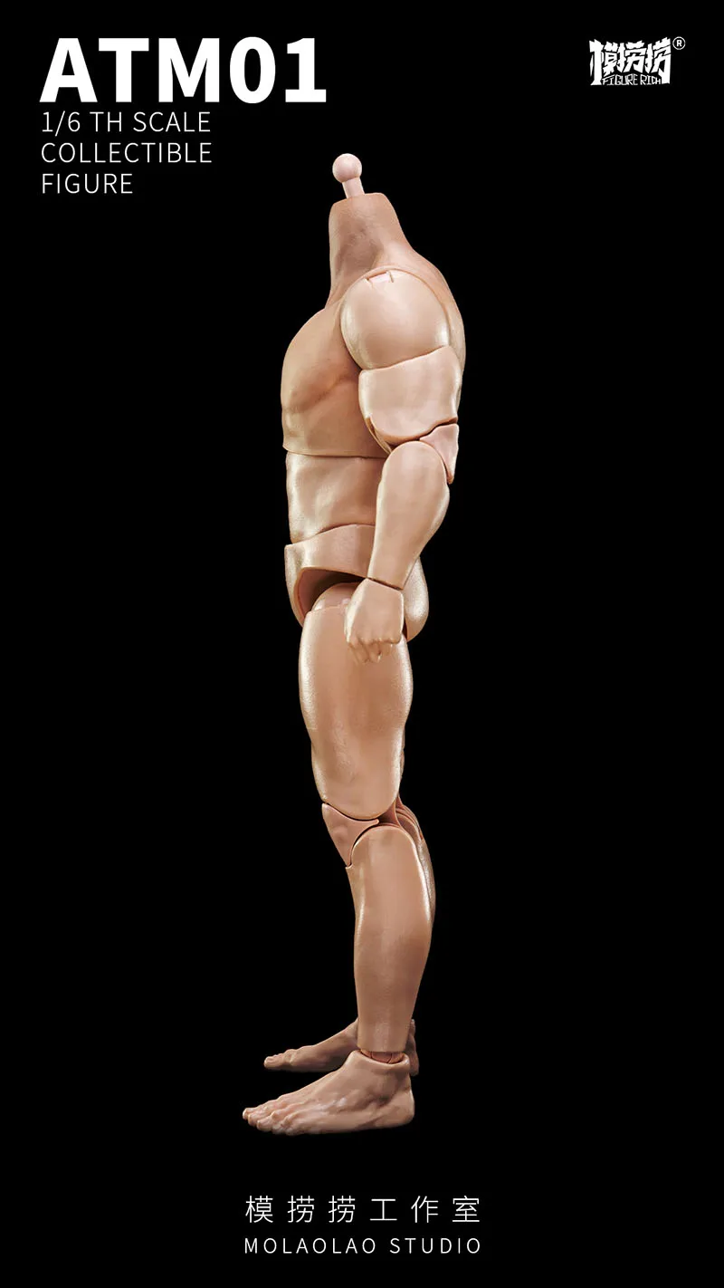 ATM01 1/6 Hyper-joint Movable Soldier Body Male Strong Muscle Normal/tattoo Version Action Figure Doll Toys for Hobby Collect