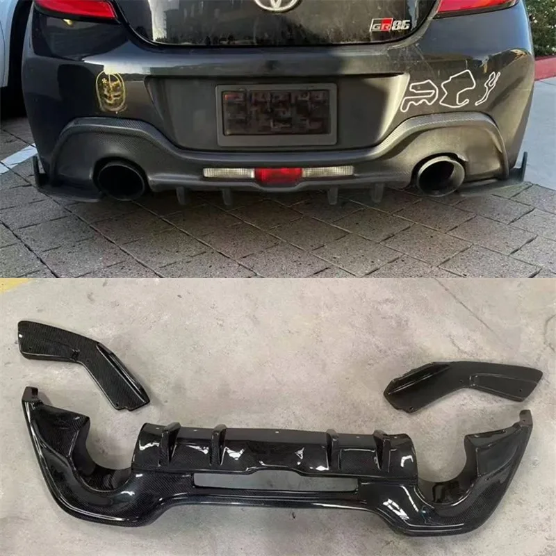 

For Toyota GR86 Real Carbon Fiber Rear Bumper Lip Diffuser Spoiler Back Car Accessories Body Kit