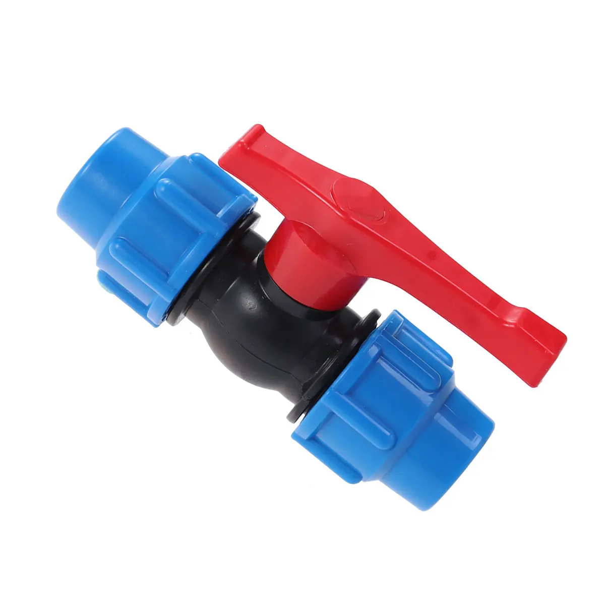 Plastic Ball Valve Water Pipe Shutoff Irrigation Hose Connector Full Port Flow Durable Corrosion High Pressure Smooth Surface