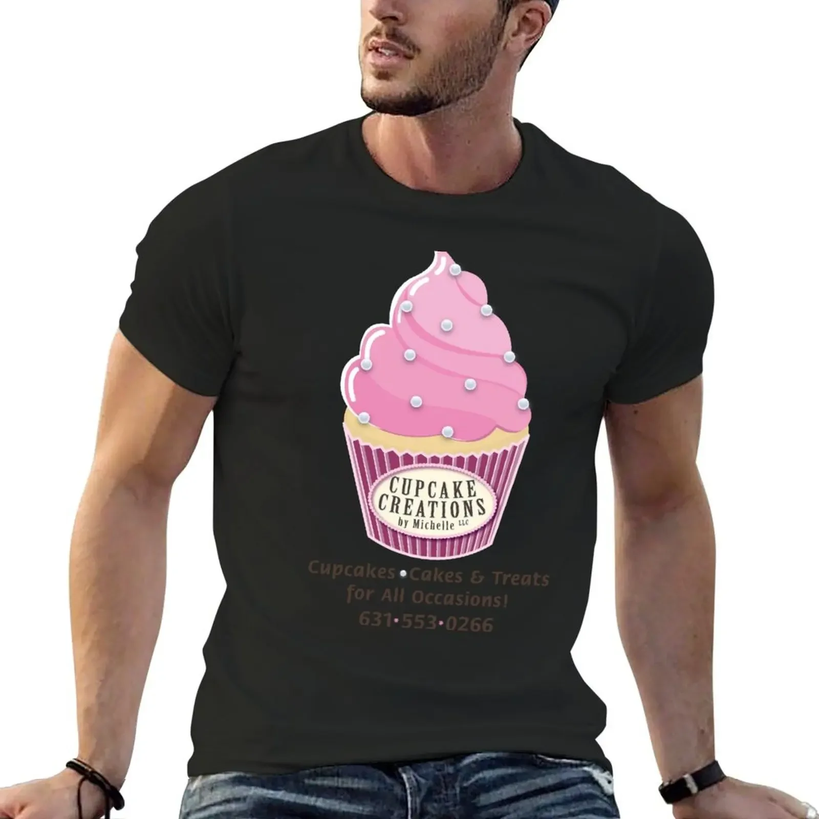 Cupcake Creations Back of Item T-Shirt vintage anime t shirts korean fashion mens clothes