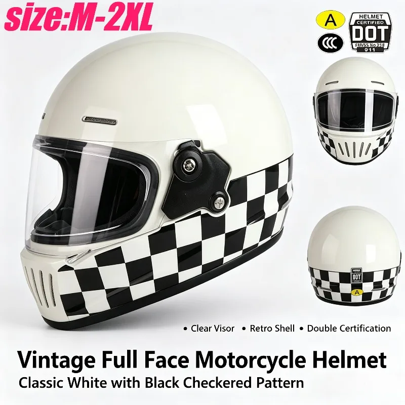 Motorcycle Riding Helmet Small Helmet Body Men's and Women's Four-season Locomotive Retro Cruise Helmet