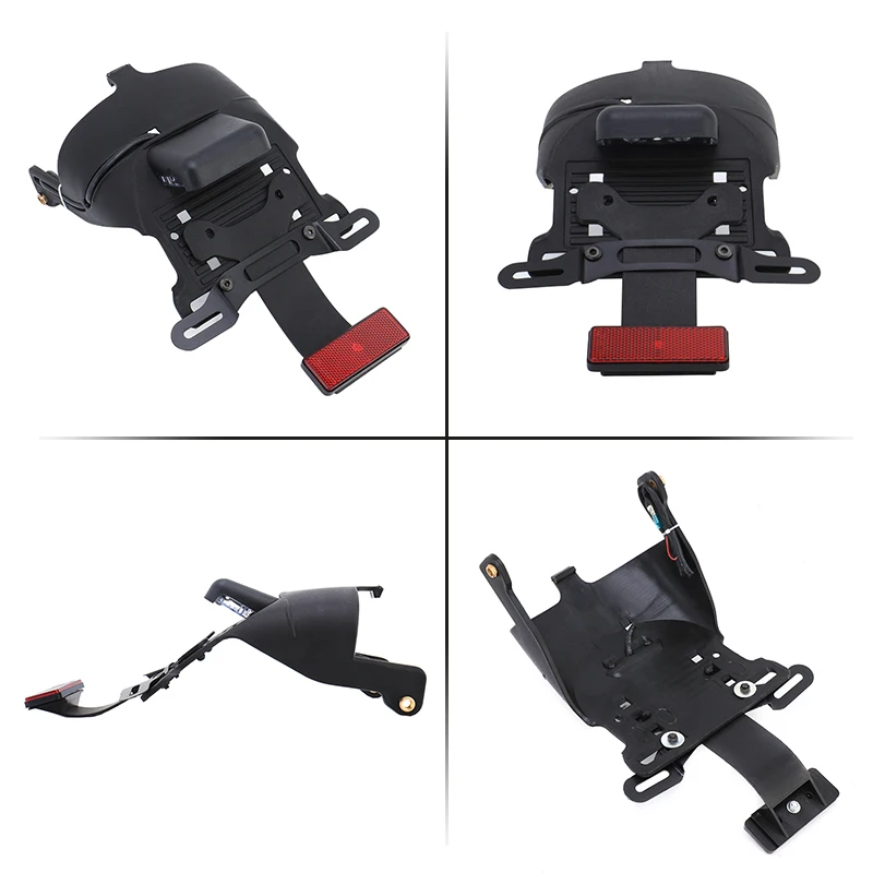 Motorcycle License Plate Kit Rear Fender LED Display Bracket With Light For Harley Sportster XL883 XL1200 Iron 883 XL 1200 X48 view 5
