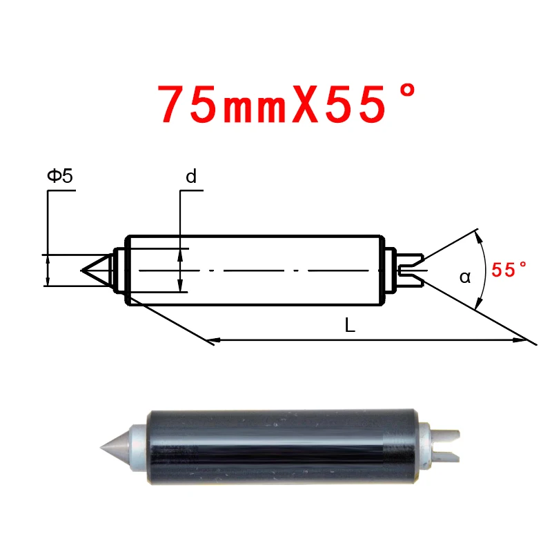10 paar digitale schroefdraadmicrometers F0200 inch maat meetkop 60 ° 55 ° Geproefd 25 50 75 100 125 200 175