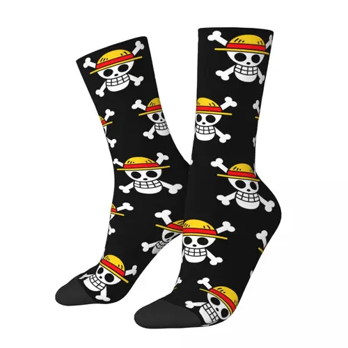 Imagen 2 del producto Calcetines de moda para hombre Harajuku Tony Choppers calcetín Luffys Zoros Trafalgar Law Anime calcetines de mujer Primavera Verano Otoño Invierno