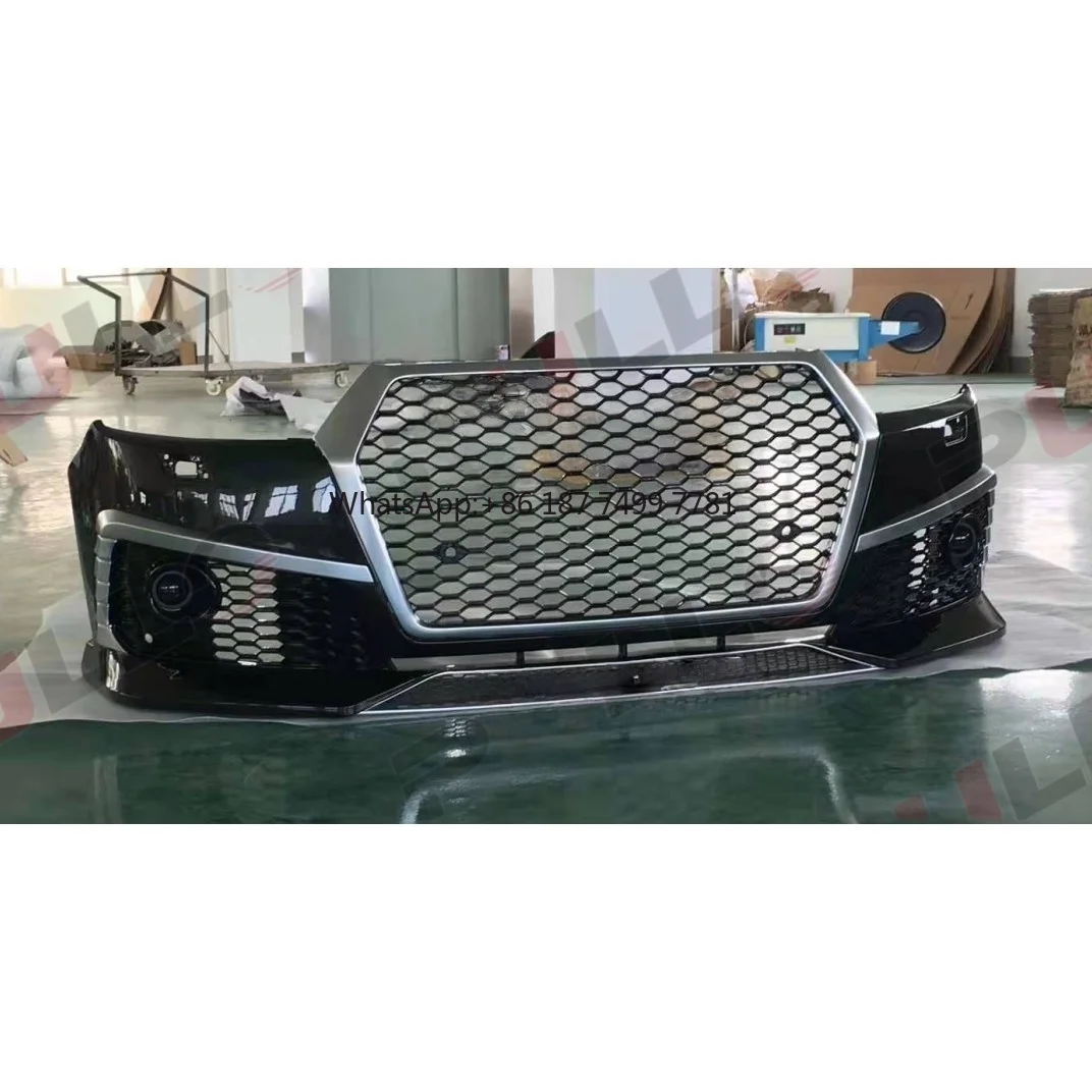 

New High Quality Car BodyKit for . Q7 2016-2019 Update to RSQ7 with Front Bumper Assembly Grille