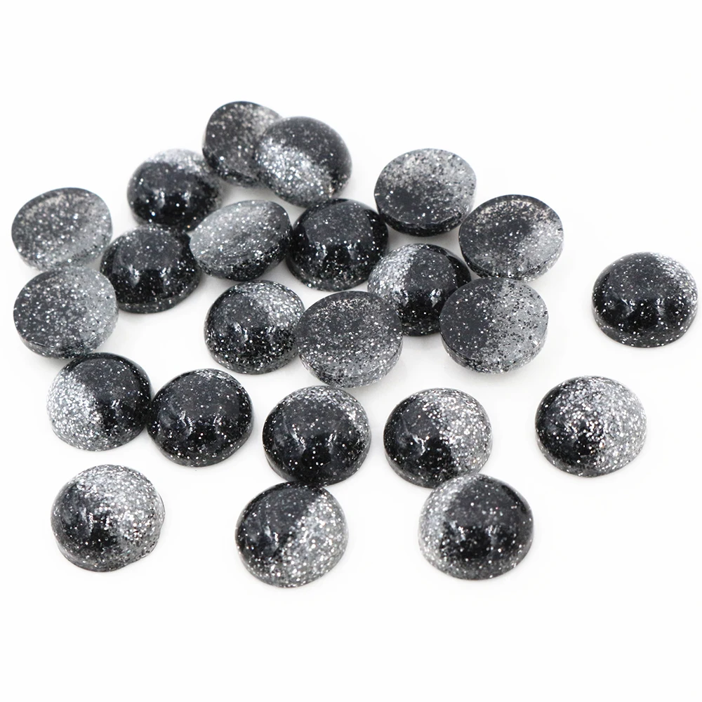 Nieuw Nieuw Nieuw!! 40 Pcs 12 Mm Mix Kleuren Flat Terug Resin Cabochons Cameo Fit 12 Mm Cameo Base Cabochons Voor Charms Armband ketting