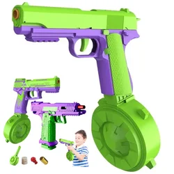 Carrot Gun Launch Toys Gravity Launcher Gun For Boys 1911 Bullets No Fire Rubber Band Pistols Gift Plastic Bulletgun Fidget Toys