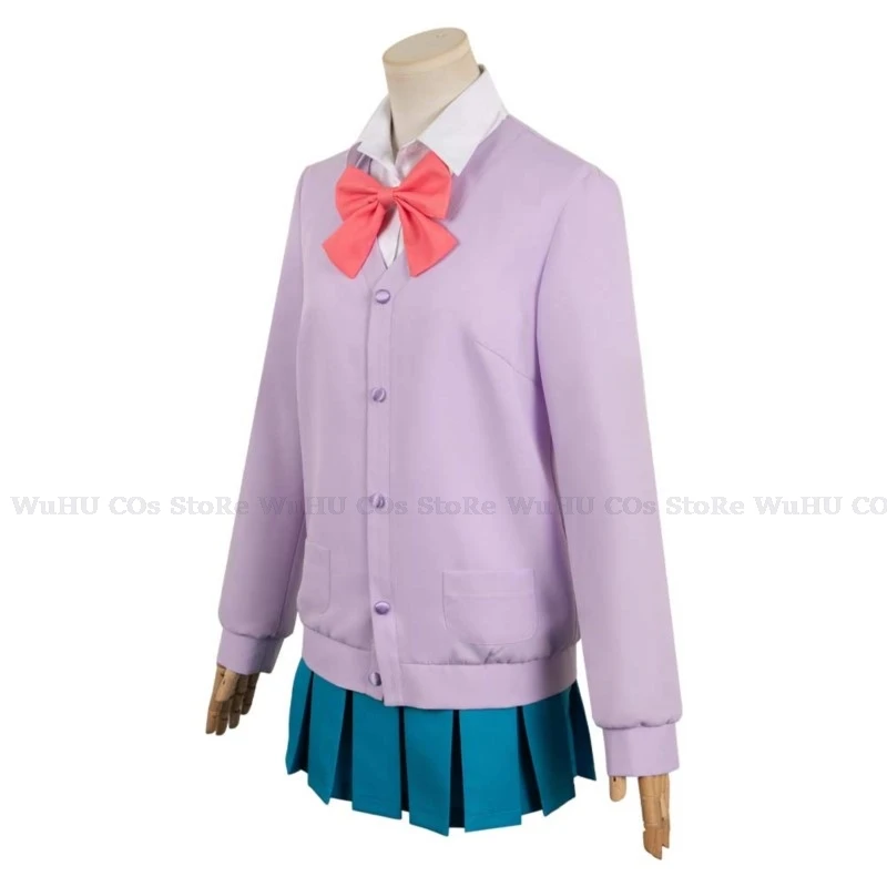 Anime Kimi Ni Todoke From Me To You Kurumizawa Ume Cosplay Costume Wig Disguise Adult Women Shirt Skirt Halloween Carnival Suit