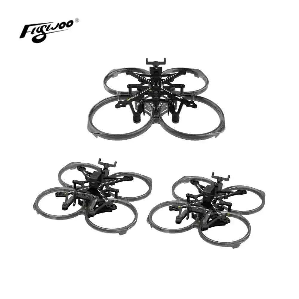 

FLYWOO FlyLens 85 2-дюймовый комплект рамы для дрона FPV, совместимый с аксессуарами O3ite/O4/O4PRO RC