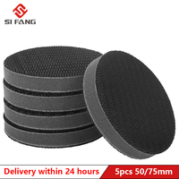 5pcs 2/3inch Soft Sponge Interface Pad Hook & Loop Sanding Pads Backing Plate For Sander Polishing Grinding Sanding Disc