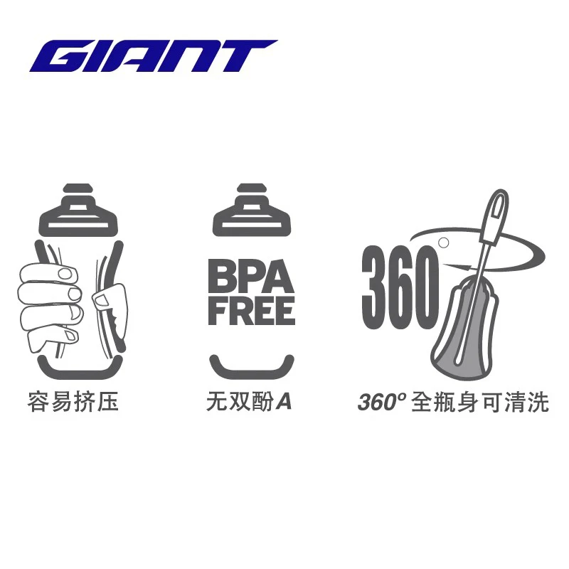 GIANT 600ml/750ml Fahrrad flasche MTB Rennrad Wasser flasche Outdoor Sport pp Flaschen tragbare große Kapazität trinken Fahrrad becher – Detail 3