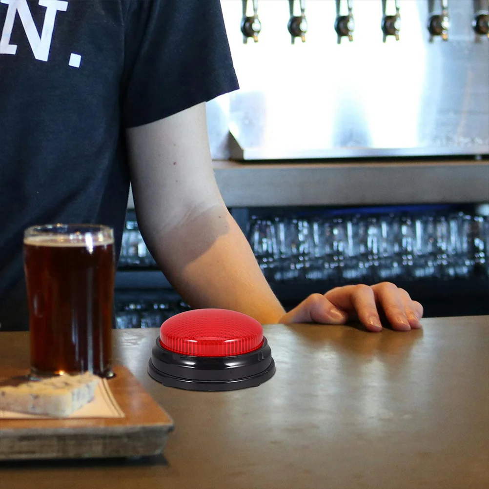 2 pçs botão campainha de plástico com luzes diversão jogo mostrar resposta adereços para aniversário reuniões de família botão campainha