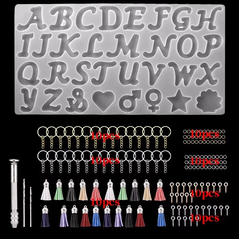 

letter keychain silicone molds for uv resin epoxy letter words,alphabet Keychain,pendant mould,keychain resin keychain mold