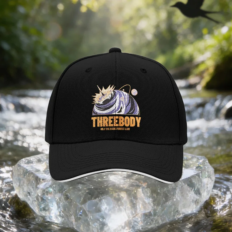 The Three-Body Problem Anime Planet Explosion Pattern Sandwich Cap, Unisex Easy Lightweight Adjustable Outdoor Sun Hat, Ideal Gi
