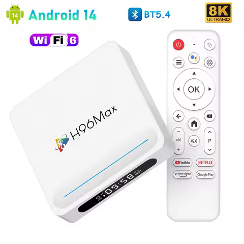 Android TV Box H96 MAX Smart TV Box Allwinner H618 Support 8K Video WiFi6 BT5.0 Media Player Android 14 Set Top Box