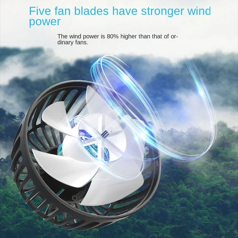 USB Car Cooling Fans for Backseat: Dual Head Car Fan 3 Speeds 360° Rotatable  5V/2A Circulation Fan for Sedan SUV RV Truck