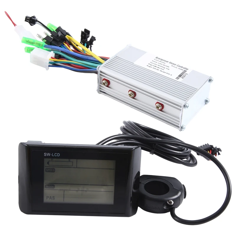 

E-Bike W900 LCD Colorful Display Control Panel 36V Electric Bicycle Scooter SM Plug Bicycle Replacement