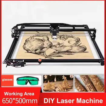 6550 laser engraver CNC engraving area 65*50cm 2-axis wood cutting machine optional 1W 2.5W 5.5W 7W 20W laser module
