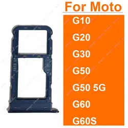 Support de carte Sim pour Motorola Moto G10, G20, G30, G50, G60, G60S, G50, lecteur de carte 5G, adaptateur de prise, pièces de rechange