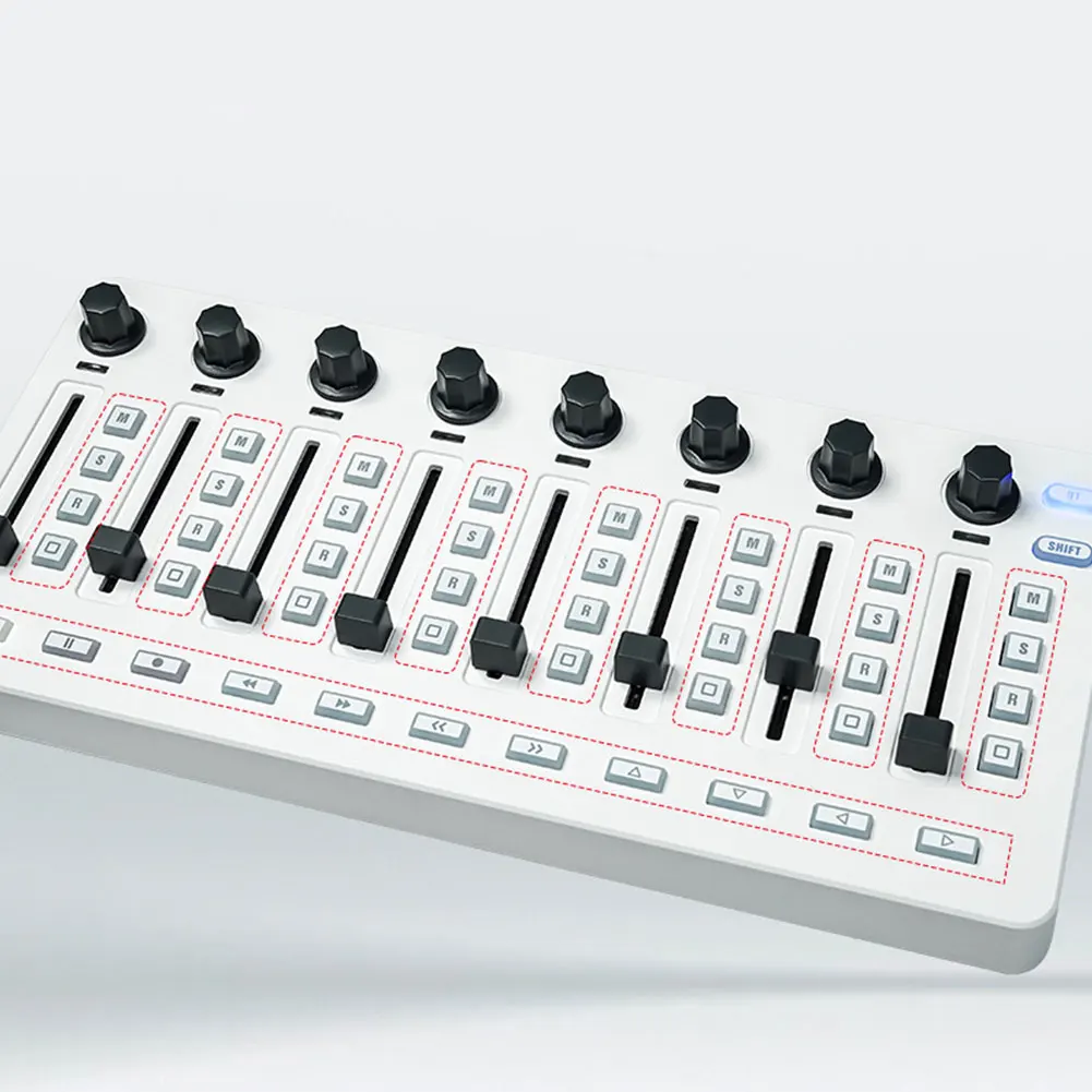 믹싱 콘솔 BT 연결 USB 컨트롤러 믹서 Windows//Ios/Android용 무선 컨트롤러