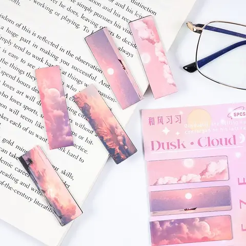 5pcs 브리즈 마그네틱 북마크 세트 페이지 클립 북 마커 독특한 독서 선물 F7599
