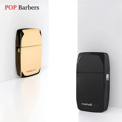 Pop Barbers P600 Men's Electric Shaver 9000RPM Professional Bald Short Hair Trimmer Titanium-Plated Low Sense Double Knife Mesh