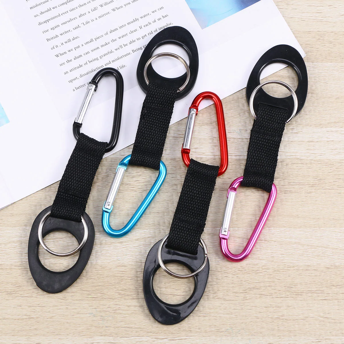 

2pcs Water Bottle Buckle Clips For Camping Hiking Belt Mount Attachments Outdoor Bike Backpack Portable Scratch-Resistant Drink