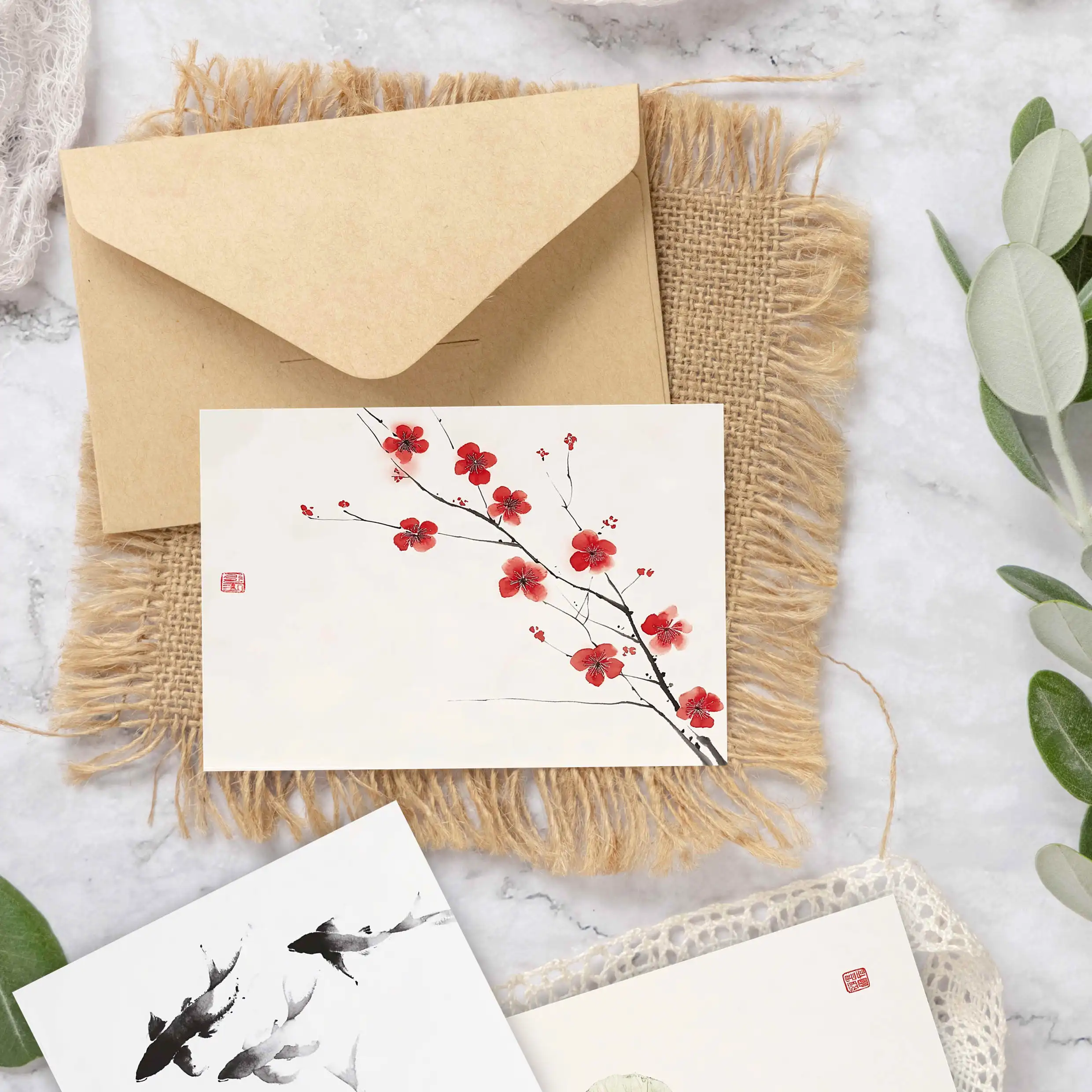24 Stück, einfaches Tinten-Grußkarten-Set mit Umschlägen für jedermann, DIY-Grußkarten, Einladungskarten, multifunktionaler Spaßbegrüßung