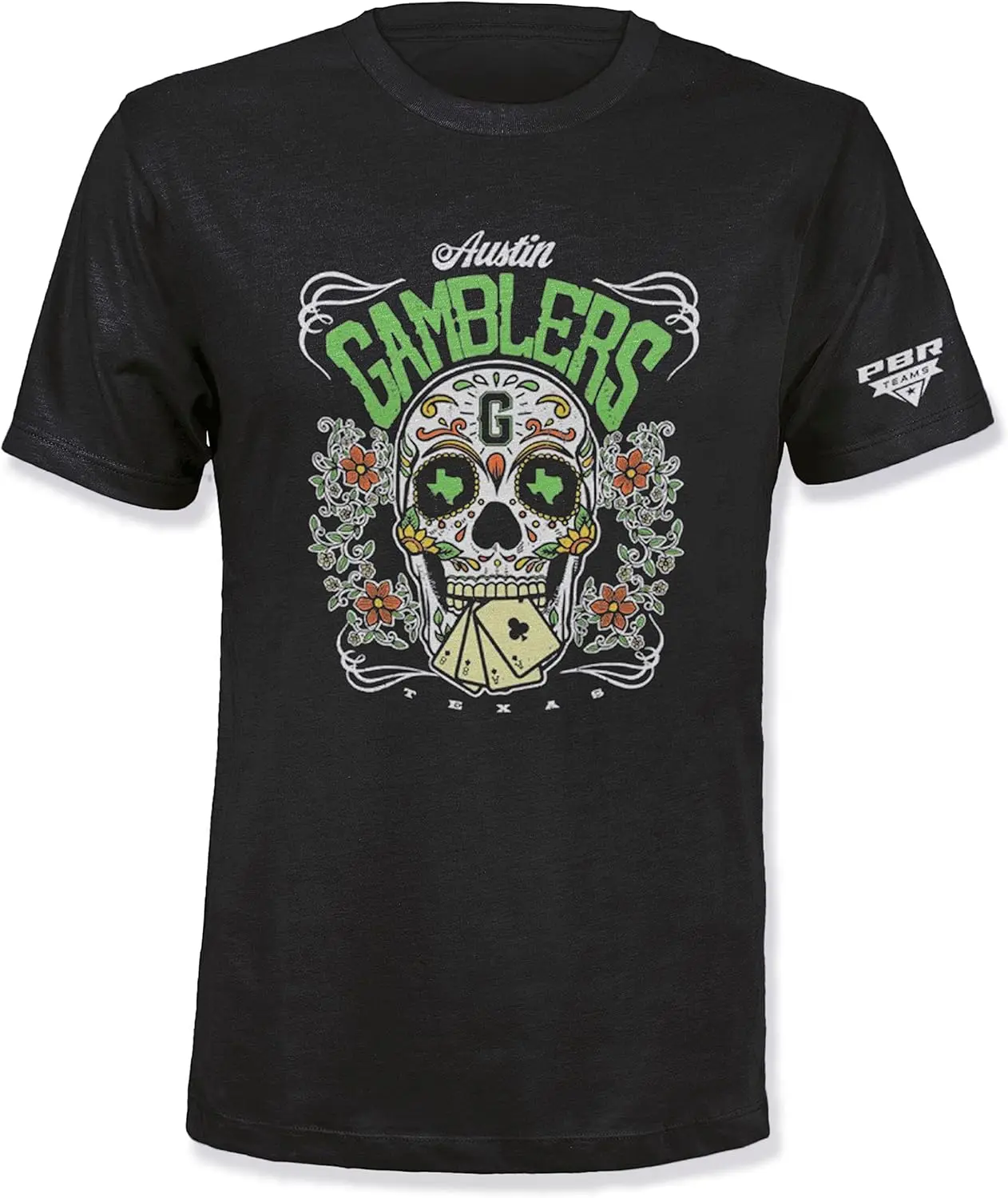 Rodeo Shirts Dia de Los Gamblers Design Official Professional Bull Riders Apparel