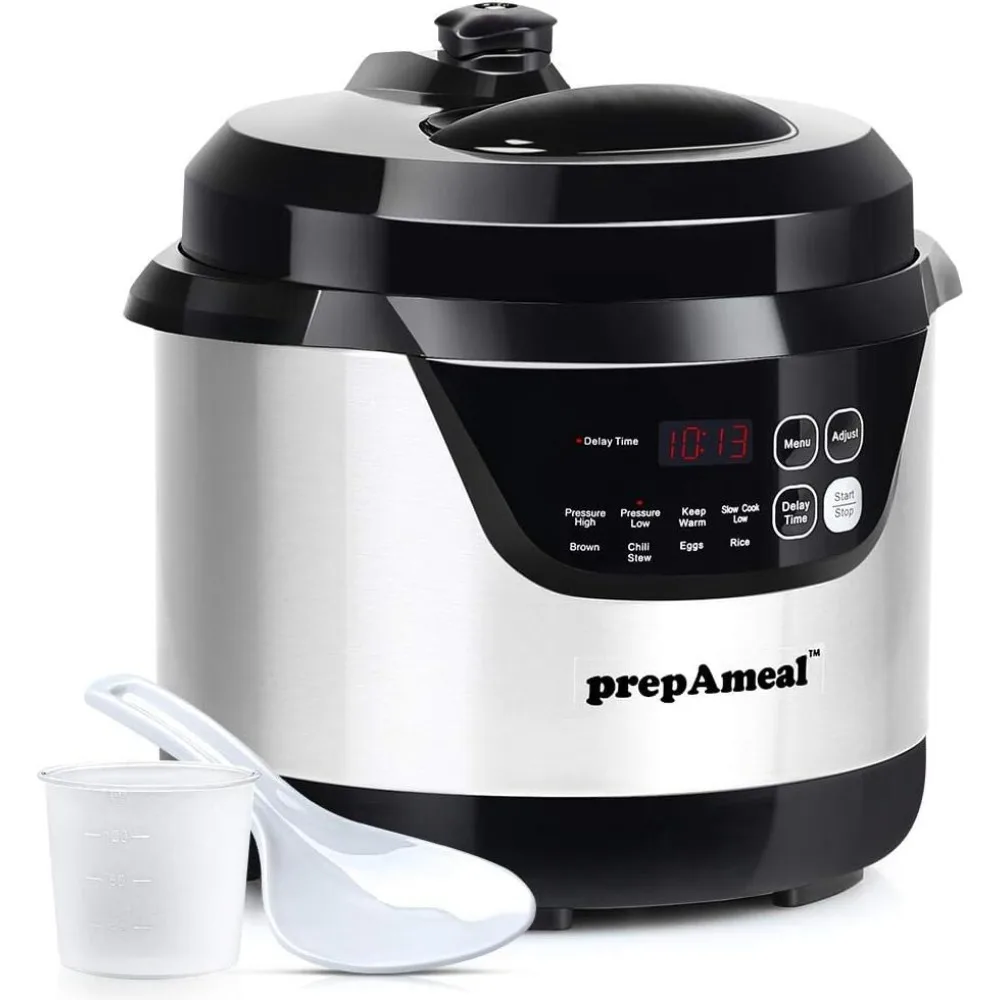 

3 Quart Pressure Cooker 8 IN 1 Multi Use Programmable Instant Cooker Electric Pressure Pot with Slow Cook, Rice, Steamer, Sauté
