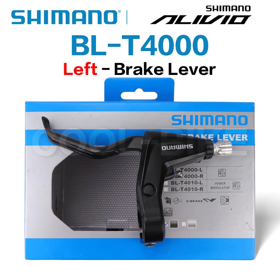 Shimano Alivio BL T4000 V-Brake Lever BL-T4000 MTB Bike Bicycle Original mtb Brake Lever Set Black