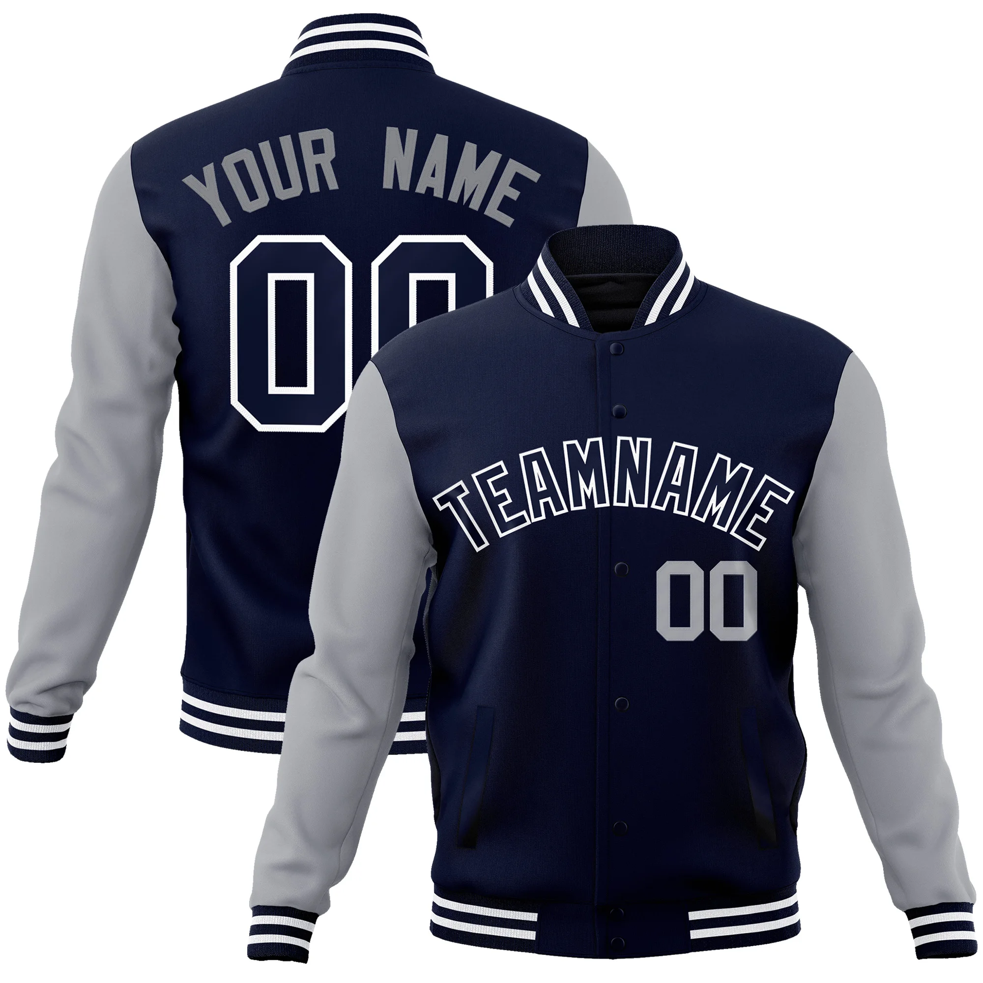 Custom Baseball Jacket Personalized Stitched Letter Name Number Cotton Letterman Varsity Jacket For Adults