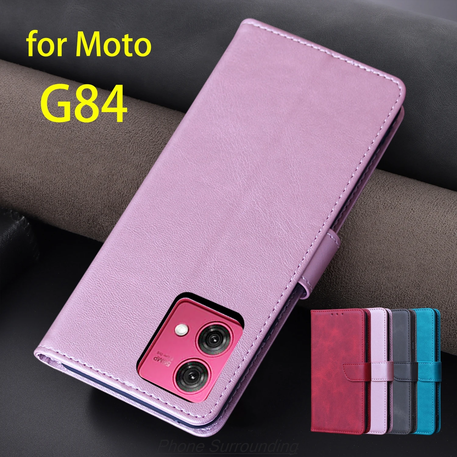 

Чехол-кошелек с откидной крышкой из искусственной кожи для Motorola Moto G84, держатель для карт, сумки для телефона, защитная кобура, чехол Fundas Coque