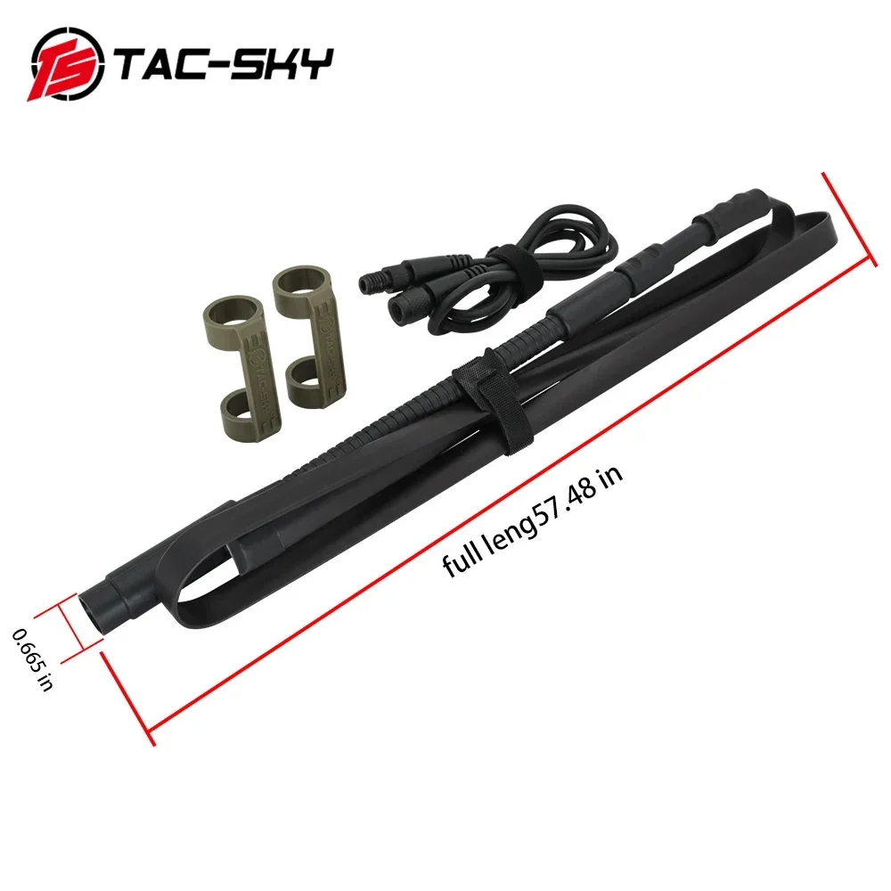 TAC-SKY AN/PRC 148 152 Two-Way Radio Virtual Model Simulation Shell And PRC Antenna Package Compatible With Tactical Headsets