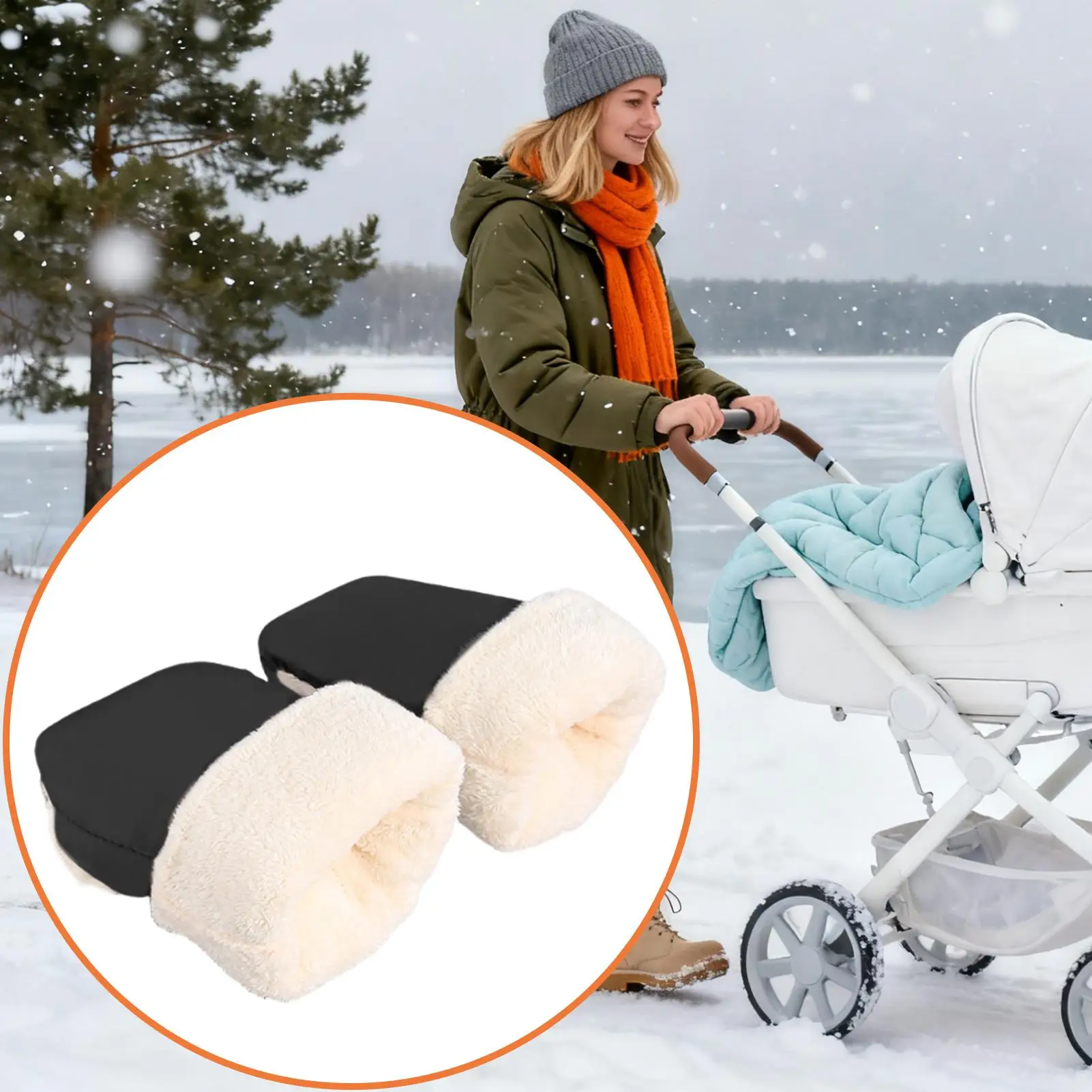 

Новые универсальные зимние теплые перчатки для коляски, ветро- и водонепроницаемые перчатки для новорожденных, детские перчатки для стульчика, аксессуары для детской коляски