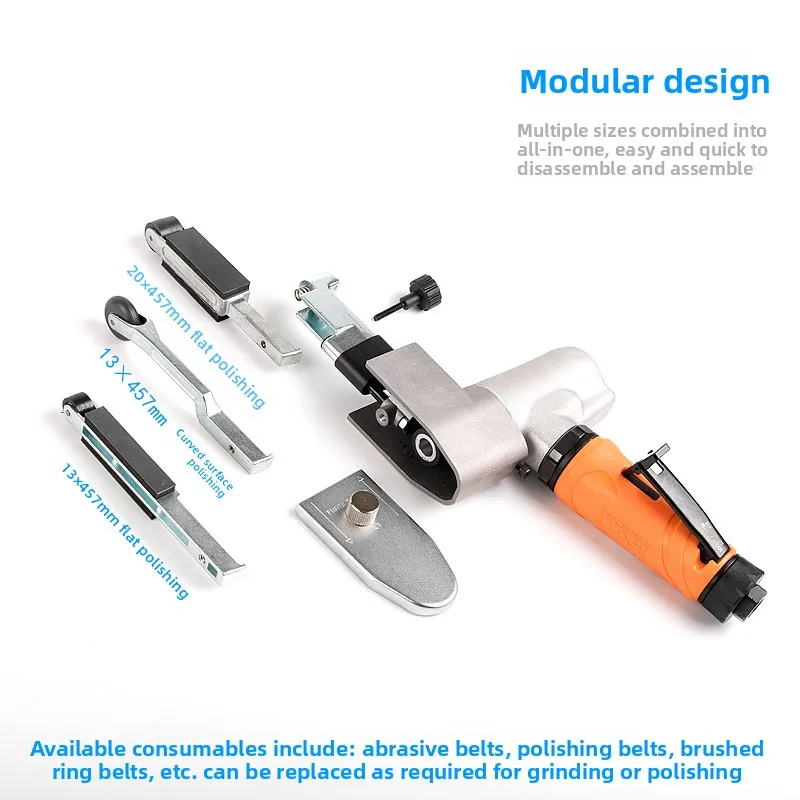 Booxt moedor de correia abrasiva pneumática escovado 3m multiuso 13*457 conjunto importado Bx-40321