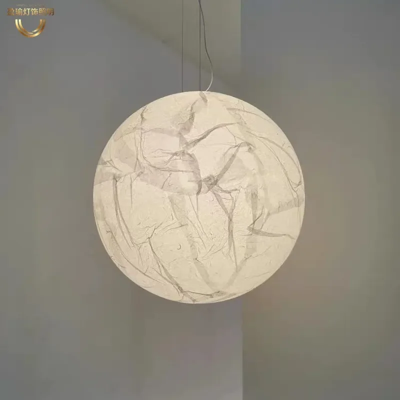 For Light Luxury Moon Chandelier Modern Simple Hanging Lamp for Bedroom Duplex Villa Stairwell Restaurant Designer Acrylic Ball