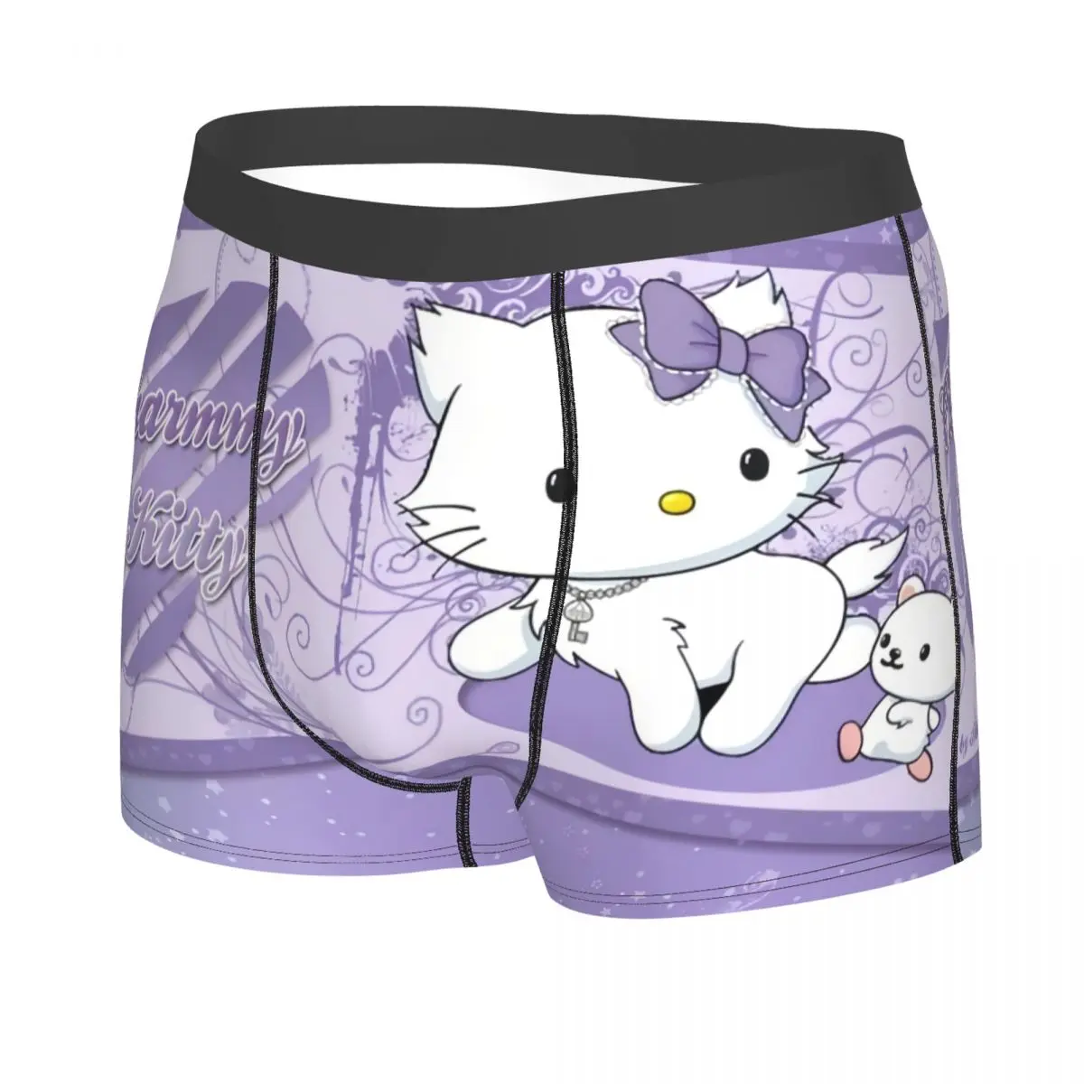 Customized Charmmy Kitty Sanrio Cartoon Underwear Male Printed Boxer Briefs Shorts Panties Breathable Underpants