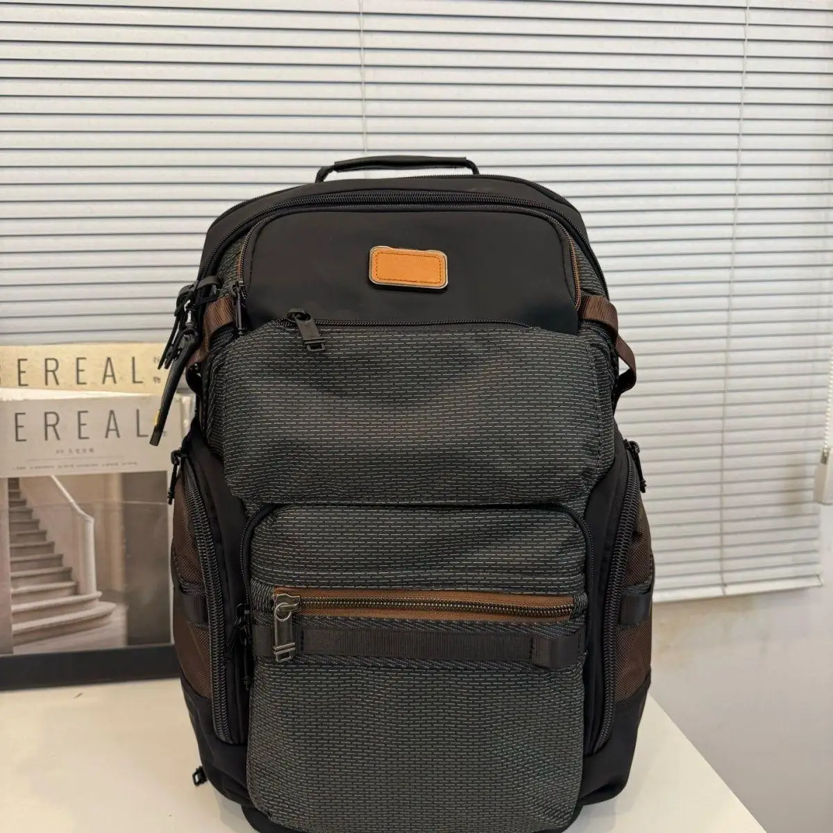 

Fashion Casual Men's Laptop Backpack, Ballistic Nylon Large Capacity Computer Travel Daypack 232718