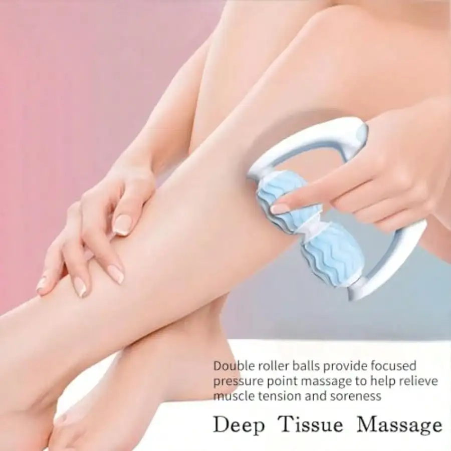 Muscle Massage Roller Deep Tissue Recovery Massage Tool With 2 Balls Body Massager For Neck Shoulder Legs