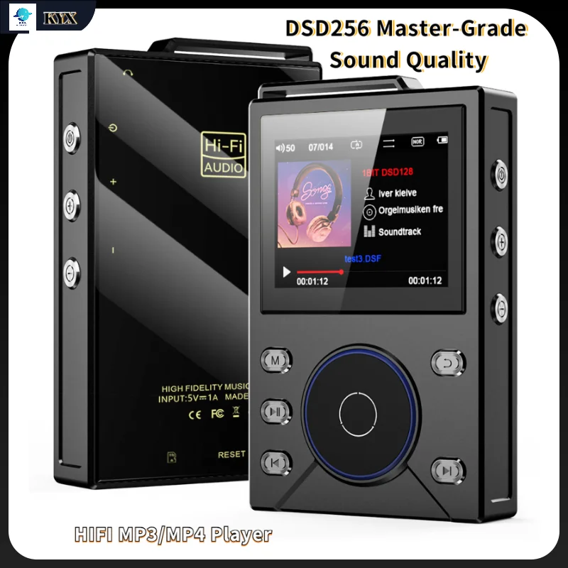 

Новый цифровой аудио MP3-плеер Hi-Fi, 3000 мАч, DSD256, портативные музыкальные плееры без потерь с Bluetooth, FM-радио, функция записи