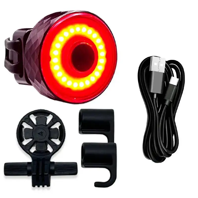 

ESLNF Intelligent Positioning&Sensing Bicycle Taillight Anti Loss Night Riding Warning Light Universal For Mountain/Road Bikes