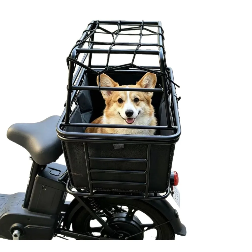 電動車両用犬用バスケット、バイク用ペットシート、自転車用後部座席ケージ