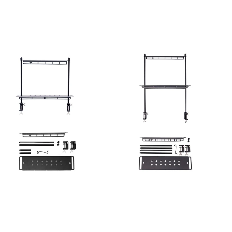 

Storage Rack Folding Multi-Layer Rack Camping Tabletop Double-Layer Storage Rack Cutlery Rack Light Rack